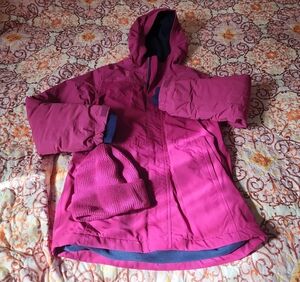 Lands' End Kids Fuchsia Puffer Jacket with Hood
